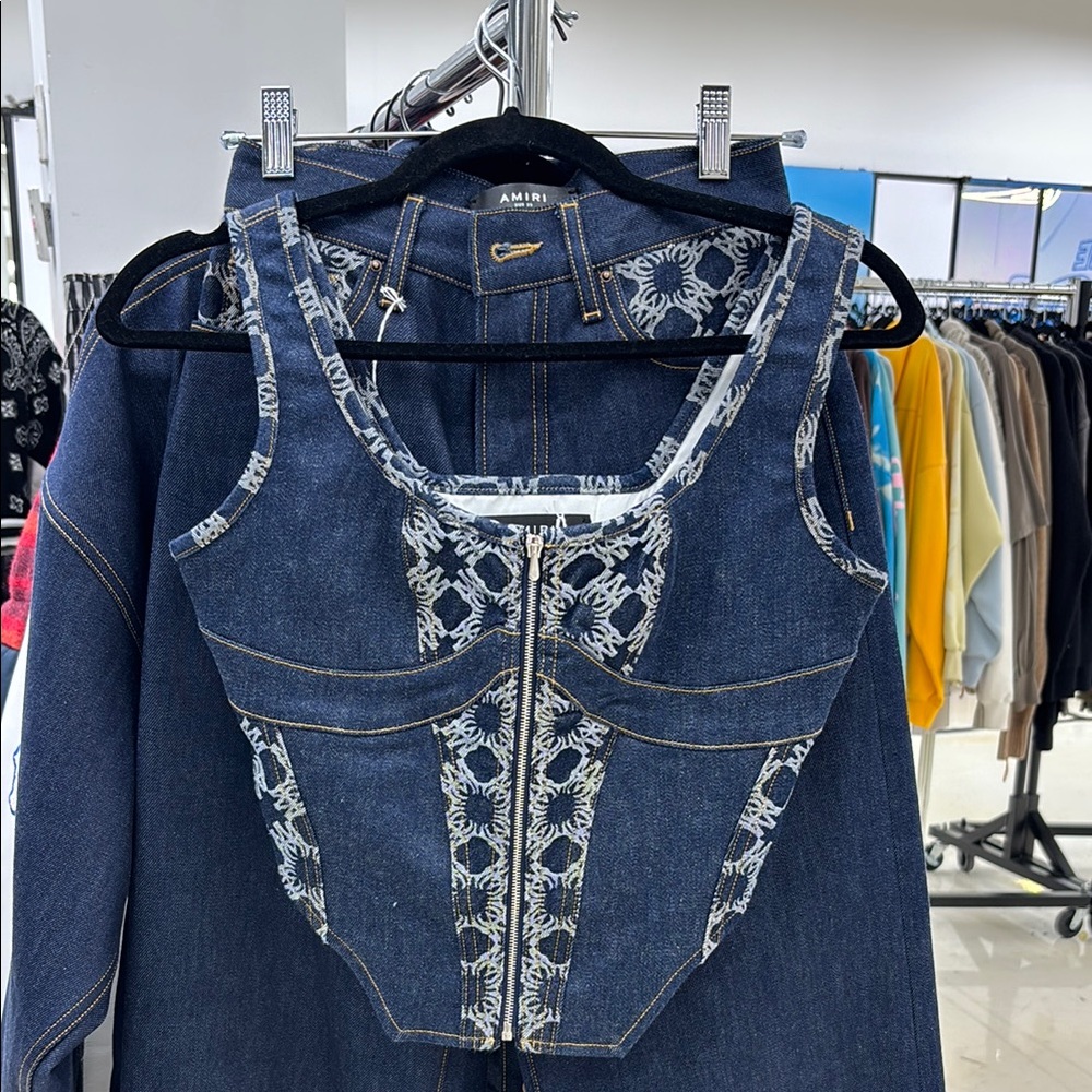 AMIRI Blue Denim top - Worn once